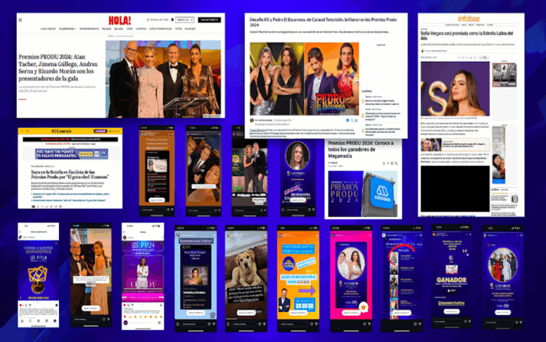 Cobertura de Premios PRODU 2024 en medios