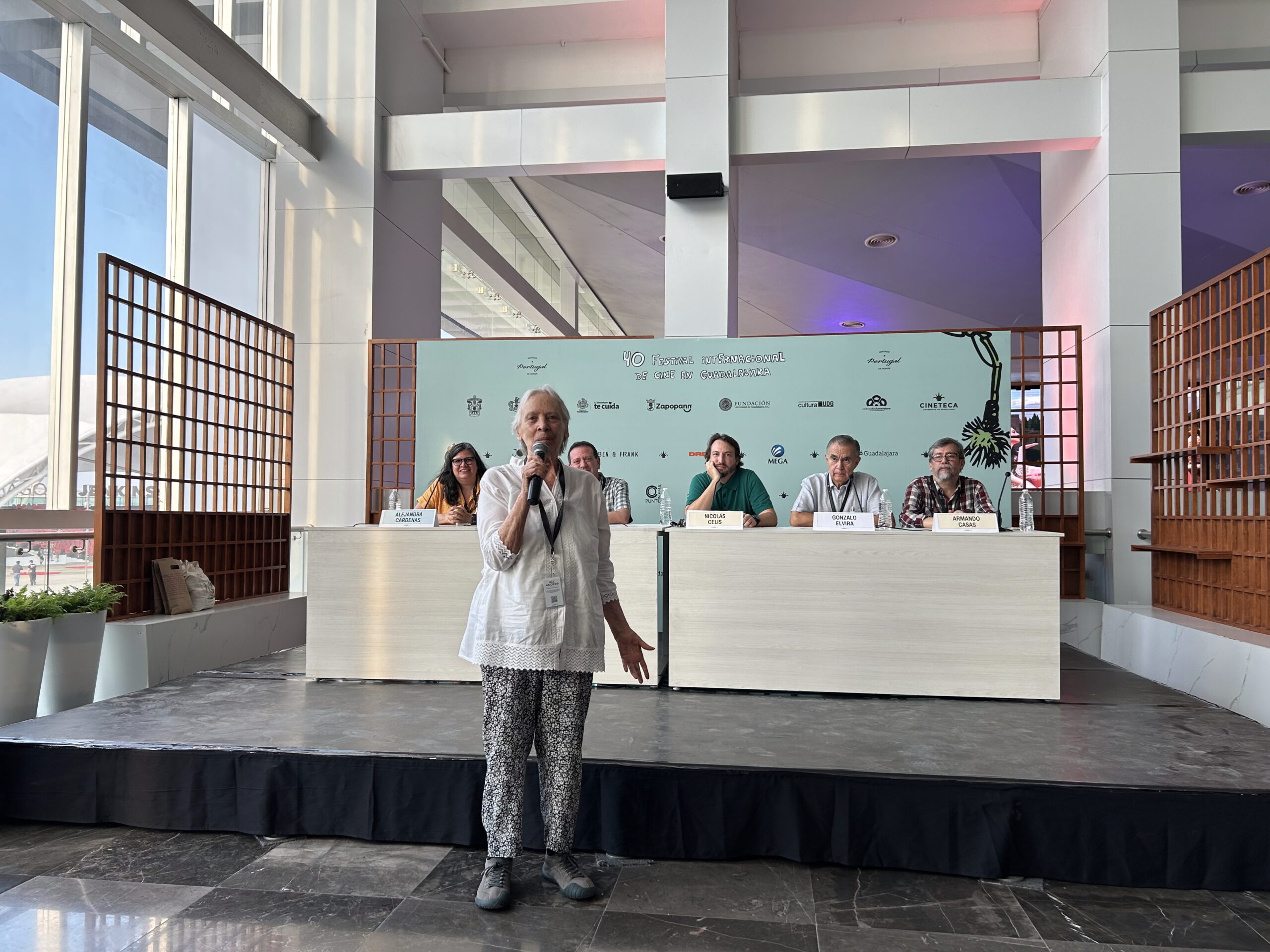 Berta Navarro, figura icónica en la producción mexicana habló durante la presentación de la La Federación Mexicana de Productores de Cine (FMPC)