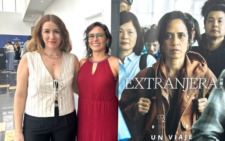 Extranjera, película producida por Andy Cortina y Camila Reus, fue presentada a distribuidores y agentes de venta en el Guadalajara Film Market en el marco Festival Internacional de Cine de Guadalajara. Es parte del catálogo de Puerto Rico, que tiene stand en el mercado.