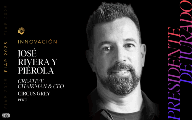 José Rivera y Piérola, creative chairman & CEO de Circus Grey, fue designado presidente del jurado en la disciplina de Innovación del FIAP 2025