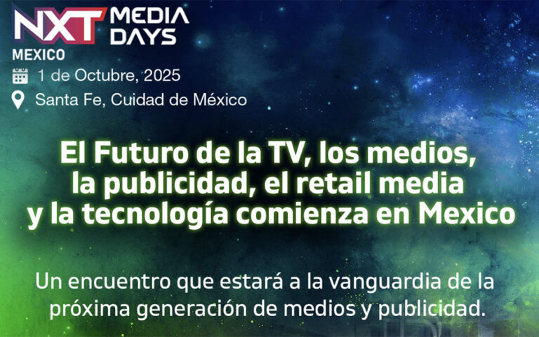 NXT Media Days une el tradicional Nextv Series con los nuevos eventos co-localizados: Commerce Media Days y CTV Ad Days, creando una única plataforma para la convergencia de las industrias de TV, medios, publicidad e-commerce y tecnología. Este 1 de Octubre, en el lujoso Paragon Mexico City Santa Fe, sumérgete en el evento más dinámico del año, donde la innovación se encuentra con una gran oportunidad.