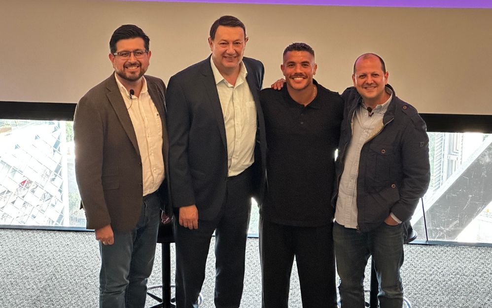 Alejandro Sobrino, Toño de Valdés, Jonathan Dos Santos y Luis Bahena