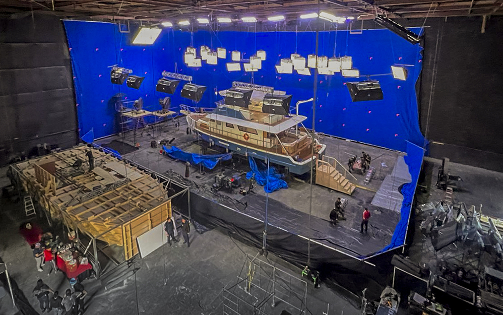 Detrás de cámaras de Contra el huracán, película para Netflix, dirigida por Jorge Michel Grau