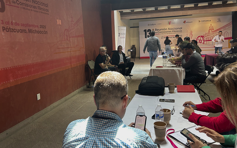 13a. Reunión Nacional de Comisiones Fílmicas y Oficinas de Apoyo a Filmaciones en el Palacio Municipal de Pátzcuaro, en Michoacan