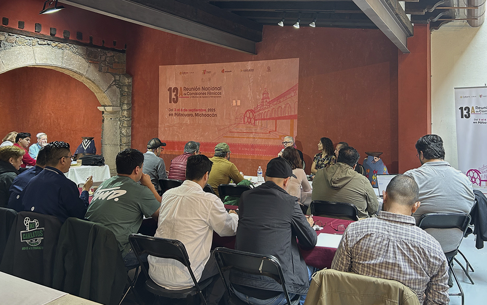 13a. Reunión Nacional de Comisiones Fílmicas y Oficinas de Apoyo a Filmaciones en el Palacio Municipal de Pátzcuaro, en Michoacan.