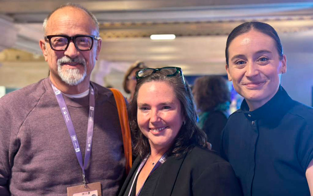 Lance Schwultz MHZ Media, Doris V. VME y Rebeca Aguilar Movistar+