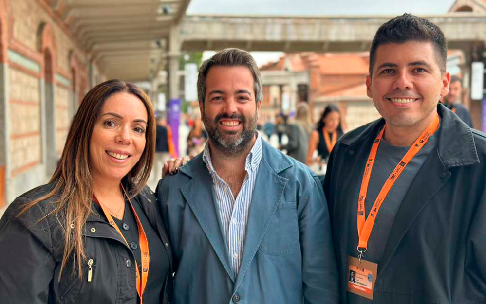 Jennifer Gómez de Gómez Vita Ent., con Javier Bermúdez de Castro de Disney y Andy Cortina de Guakamole Makers