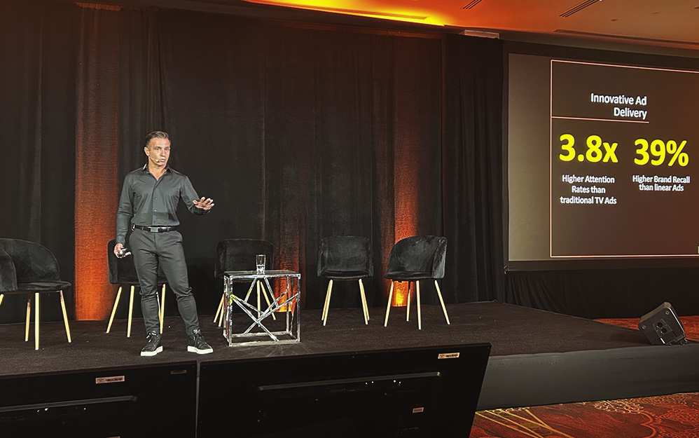 Rami David, VP global de ventas y desarrollo de negocio de Redge Technologies ofreció la charla en MIP Cancun