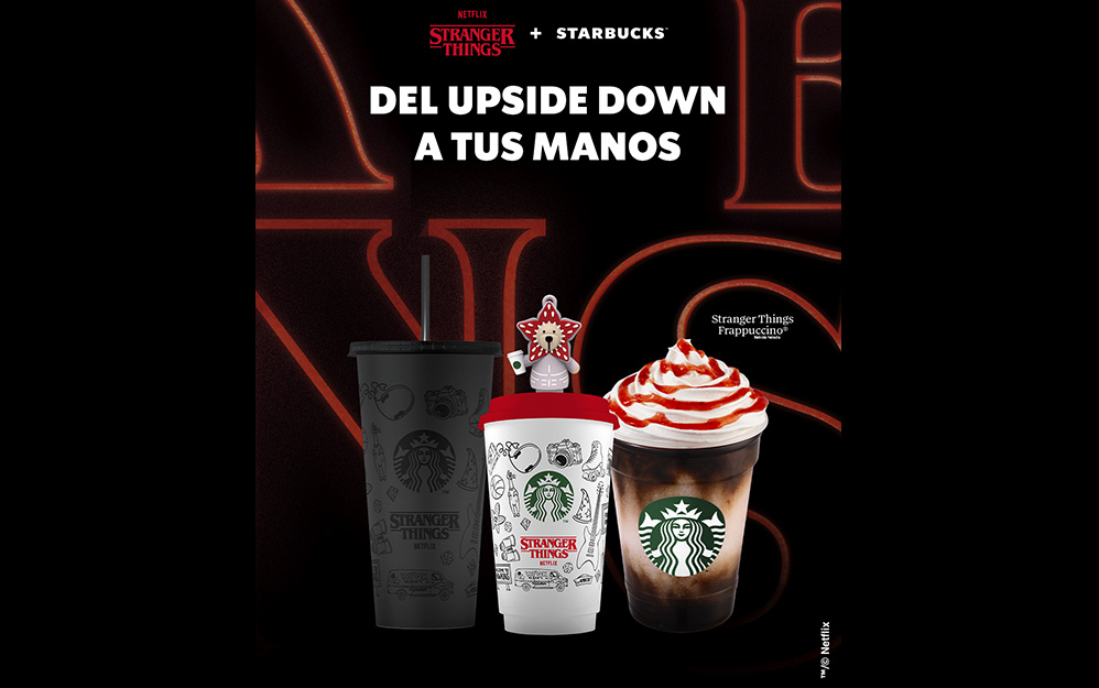 Starbucks y Stranger Things celebran la amistad y la lealtad con una colección y bebida de edición especial