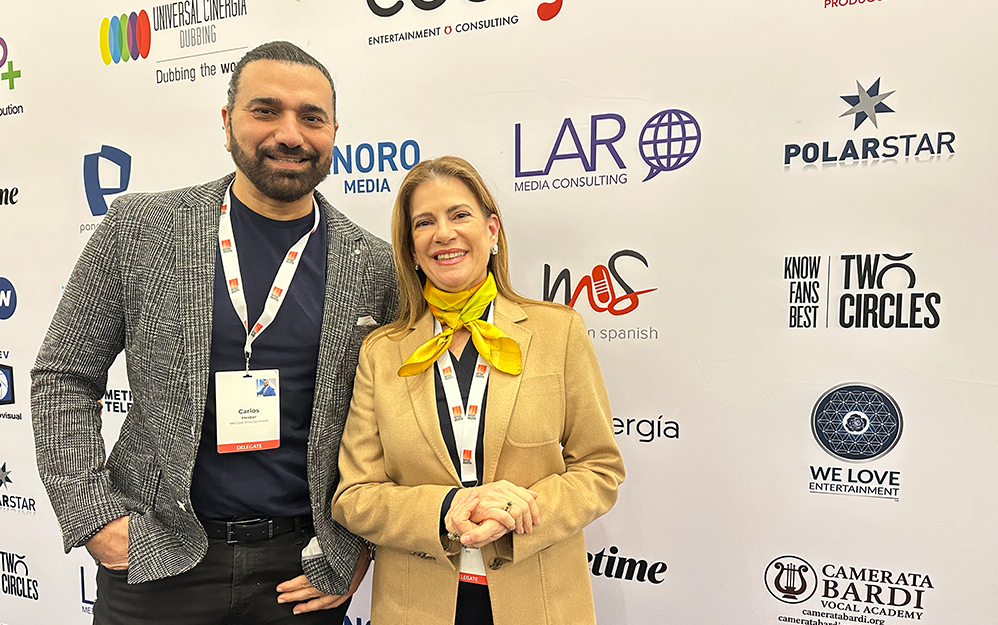 Carlos Mesber, CEO, y Guadalupe D’ Agostino, encargada de Distribución Internacional y del canal Fama Plus, ambos de We Love Entertainment
