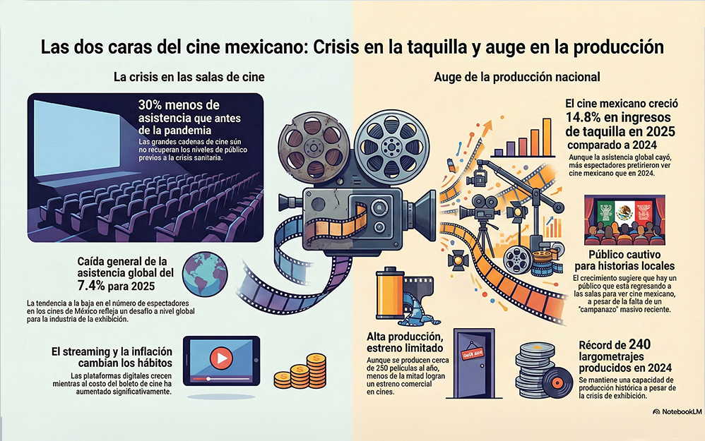 El comportamiento de la taquilla en México muestra una 