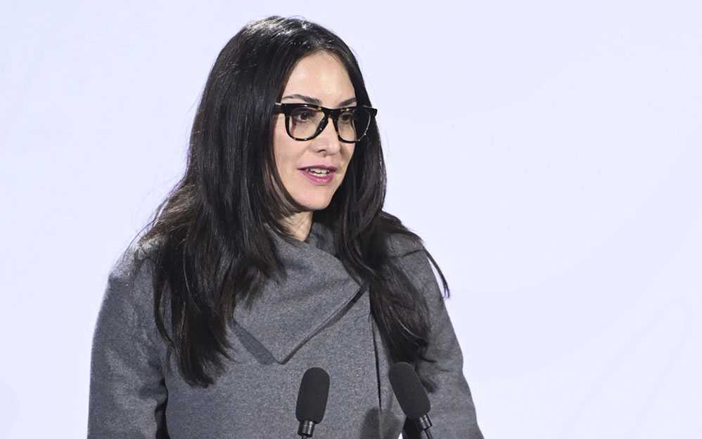 Secretaria de cultura Claudia Curiel de Icaza (foto cortesía Gobierno de México)