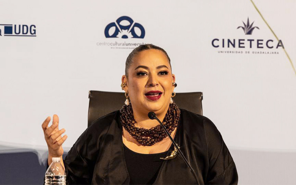En la rueda de prensa participaron, José Trinidad Padilla, presidente de la Fundación de la Universidad de Guadalajara, Guillermo A. Gómez Mata, presidente del Patronato del FICG, Héctor Solís Gadea, vicerrector ejecutivo de la Universidad de Guadalajara y Estrella Araiza, directora general del FICG.