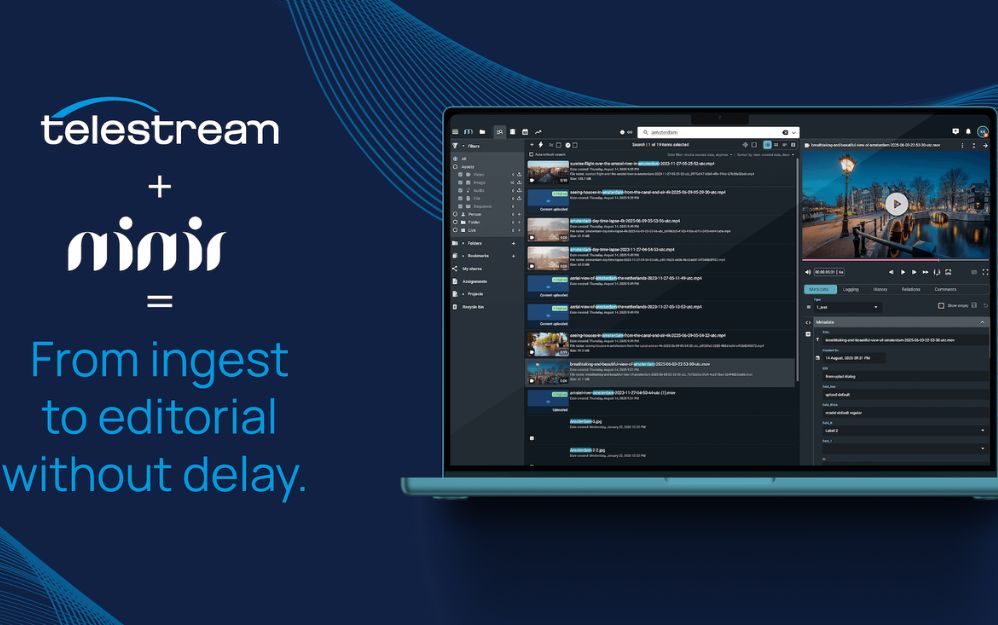 Para los entornos de ritmo rápido como el periodismo multimedia (MMJ) y las transmisiones deportivas, la integración permite que las señales en vivo (vía SRT, SDI, ST 2110 o IP) se registren con proxies y metadatos en tiempo real