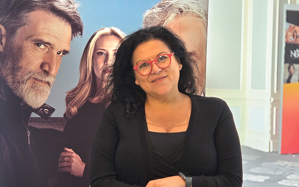 Ana María Nuñez de Megamedia está presentando una oferta que combina sus éxitos tradicionales y las micro ficciones verticales