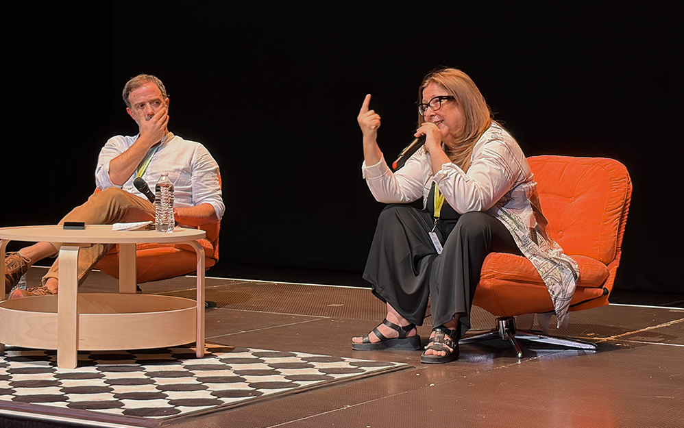Elena Vilardell y Nacho Catoggio en el foro 