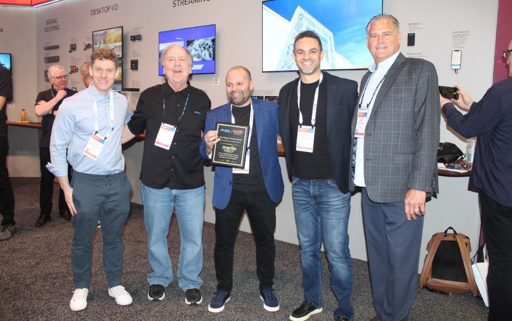 El equipo de Merlin recibió el reconocimiento de AJA Video Systems