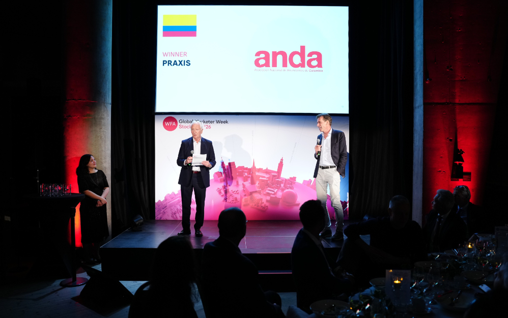 El reconocimiento fue entregado durante el Global Marketer Week en Estocolmo