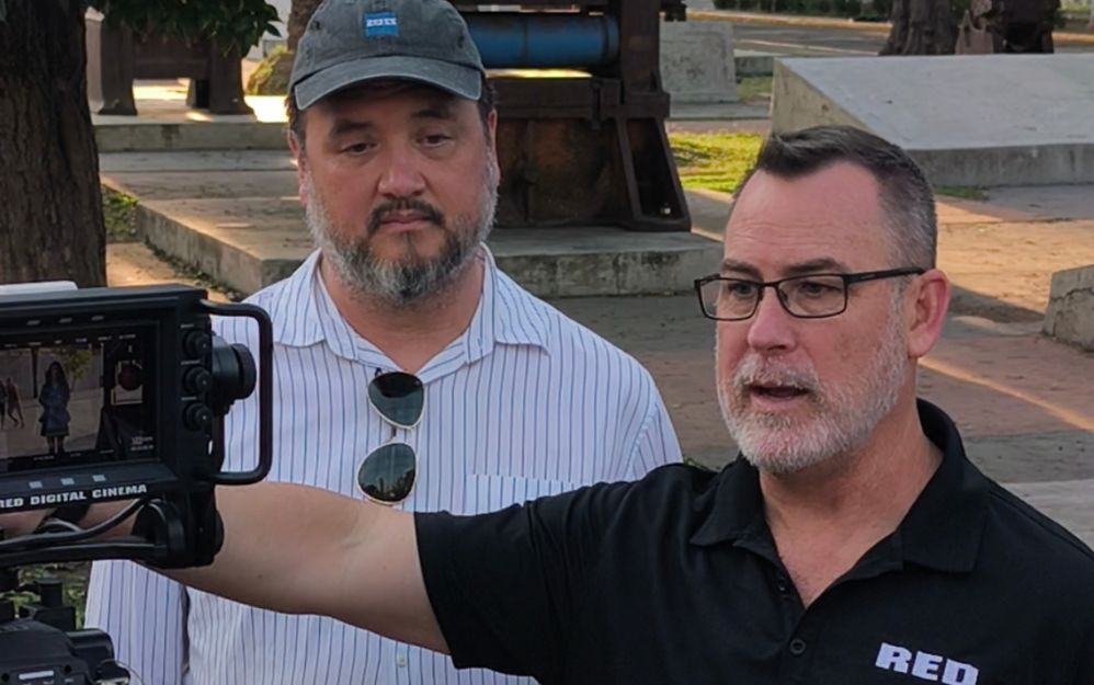 Randy Wedick y Matthew Carman durante una de las sesiones