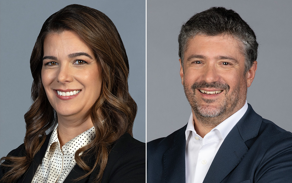 Kattia Quintanilla y Bruno Zurlo, ambos de Disney Latinoamérica