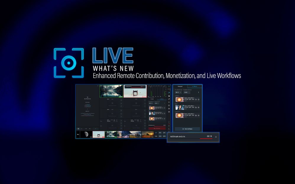 Chyron anunció las versiones 1.14 y 1.15 de su plataforma de producción en vivo Chyron LIVE, incorporando nuevas capacidades para contribución remota, inserción publicitaria y control operativo