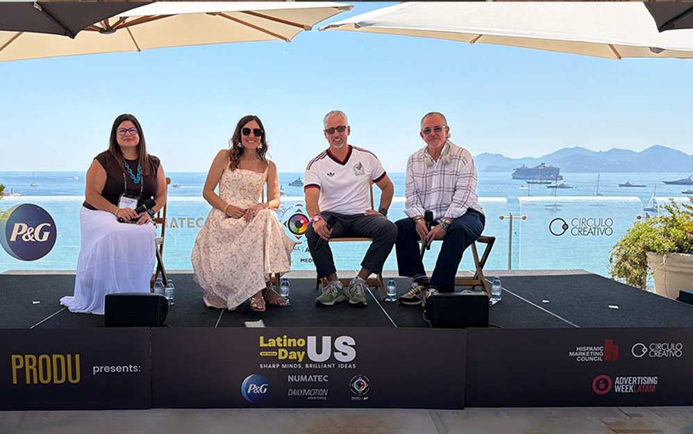 Michelle Cobas de MEL, Stacie de Armas de Nielsen, Francisco Cárdenas de Avocados From Mexico y Luis Miguel Messianu de MEL
