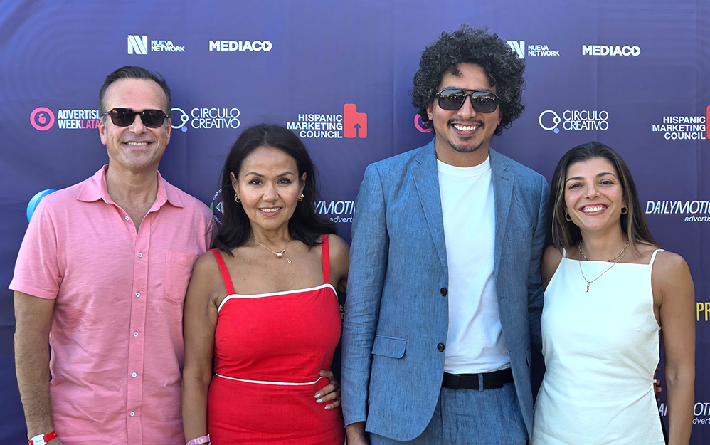 Jorge Plasencia of Republica Havas & Havas Creative Network;  Gisella Fu-Ripp of LatiNation; Alex Miranda of KNOCK Inc and Flor Palazzolo of Civil Mafia 