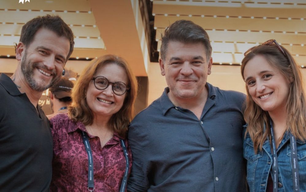 Andrés Ordóñez y Luiz Sanches junto Eliana Rivadeneira y Paula Feged de El Dorado