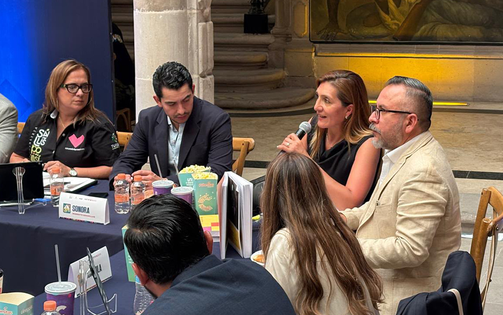 Diana Álvarez Segoviano, titular de la Comefilm, durante su participación en la a asamblea de la Asociación de Secretarios de Turismo de México (Asetur) en Durango.
