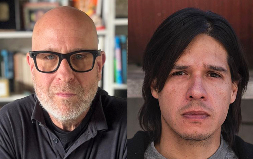 El director Adrián Grünberg y Alexandro Aldrete, Head Writer