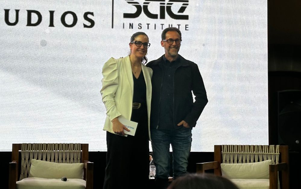 Ana Bracho de Amazon MGM Studios y el cineasta Gabriel Ripstein