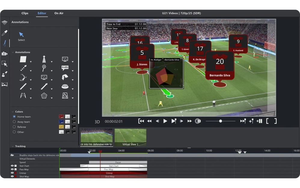 Esta tecnología otorga a nuestros entrenadores y analistas una herramienta clave para desglosar el juego y transmitir conceptos claros a los jugadores