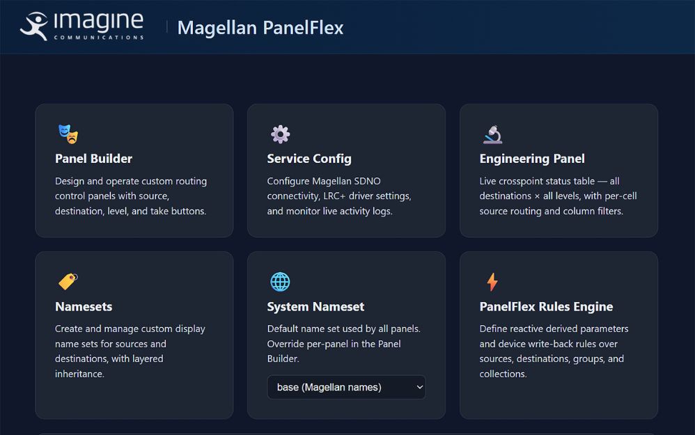 Magellan PanelFlex introduce un entorno de control basado en el contexto operativo que ajusta las herramientas disponibles en pantalla según las necesidades en tiempo real del operador