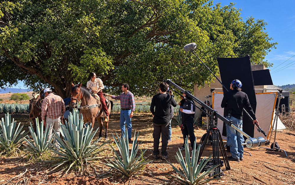 Mujeres valientes filmación en locación Tequila para Prismaticoos