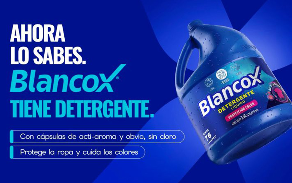 Parte de una premisa tan sencilla como contundente: “Ahora lo sabes, Blancox tiene detergente”.