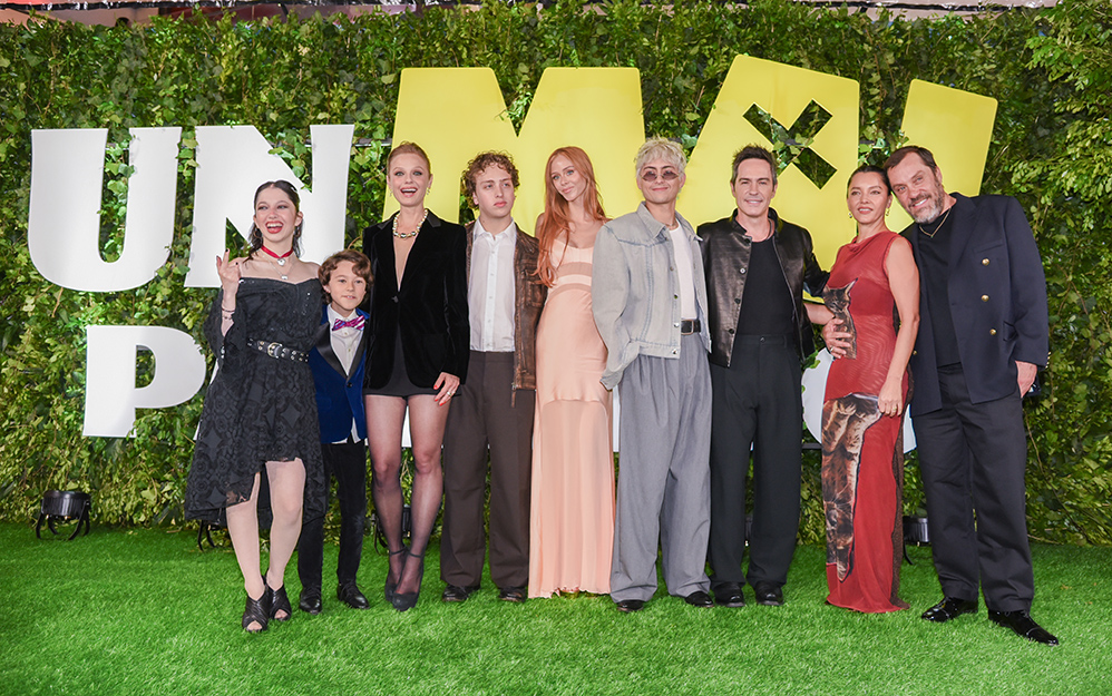 Elenco de la película Un mal partido durante la alfombra roja en Ciudad de México