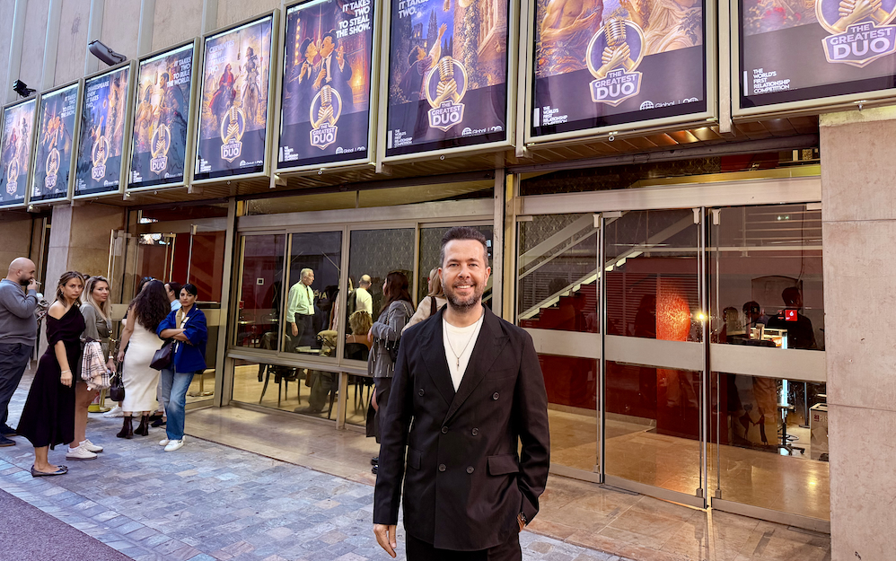 Izzet Pinto, fundador y CEO de Global Agency, en el cinema Olympia de Cannes, donde fue presentado su nuevo formato: The Greatest Duo